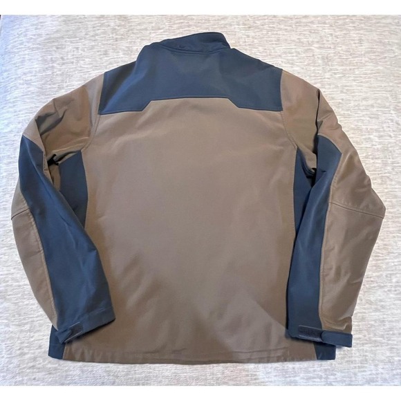 Black Diamond Men's Softshell Jacket XL Brown Gray Fleece Lined Full Zip Outdoor - Picture 5 of 5